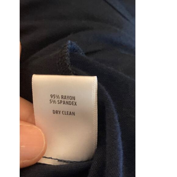 Bailey 44 Softest Draped Long Sleeve Royal Navy Lovely Top ~ Sz M ~ Elegant! - Picture 8 of 8